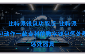 比特派钱包功能版 比特派钱包动作一款专科的数字钱包惩处器具