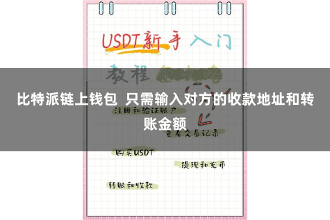 比特派链上钱包  只需输入对方的收款地址和转账金额