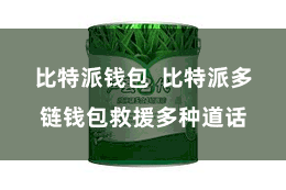 比特派钱包 比特派多链钱包救援多种道话